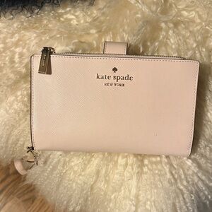 kate spade ♠️ staci phone wristlet blush pink